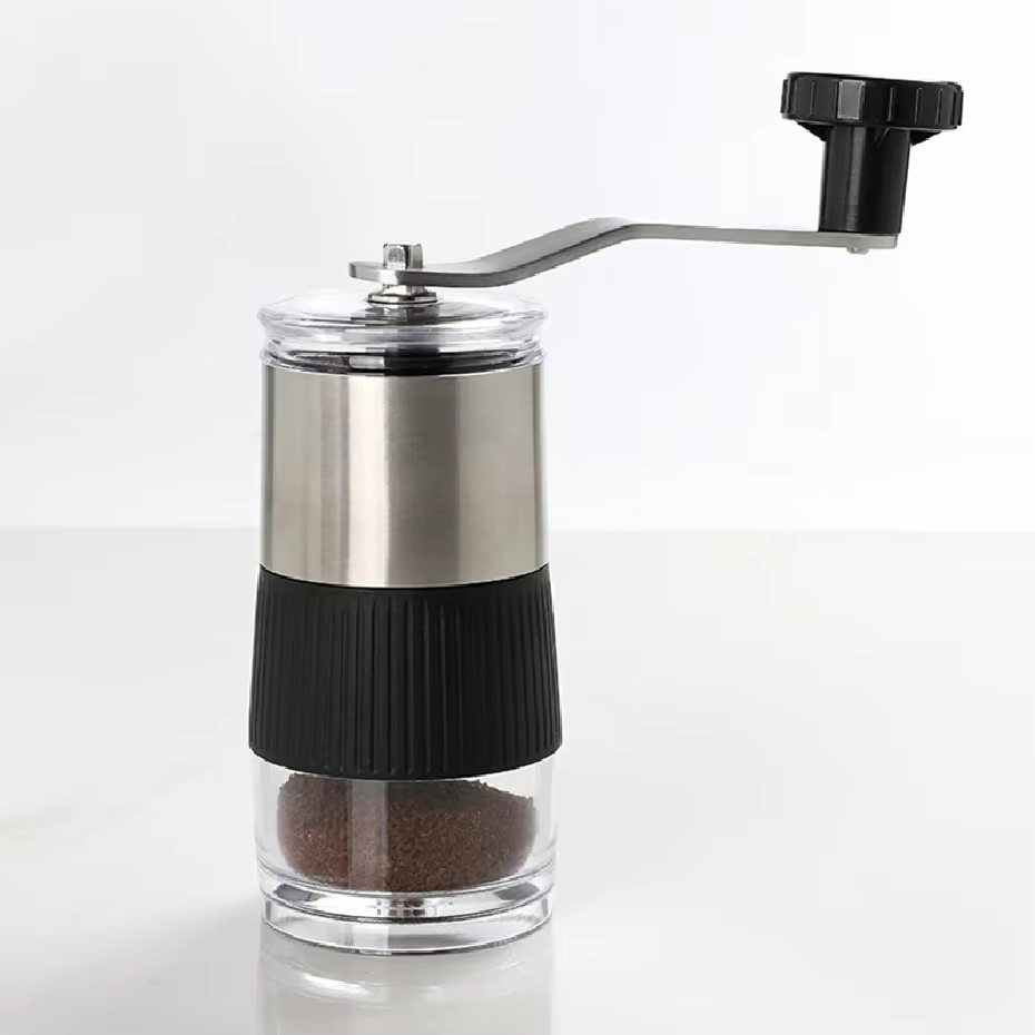 Nouveau mini moulin à café manuel portable en acier inoxydable