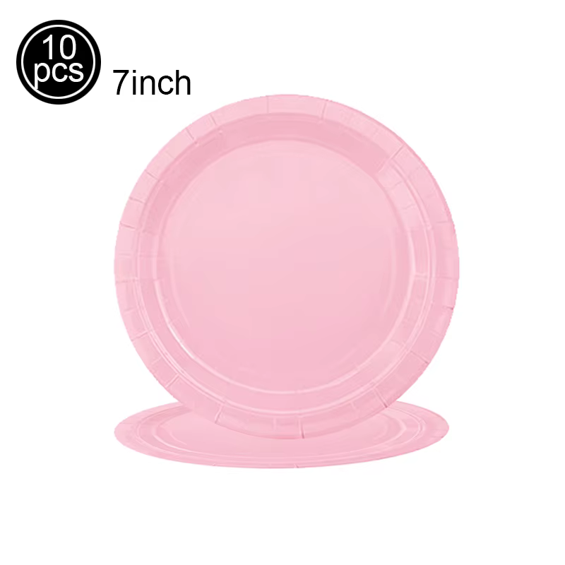 Assiettes en papier de 7 pouces