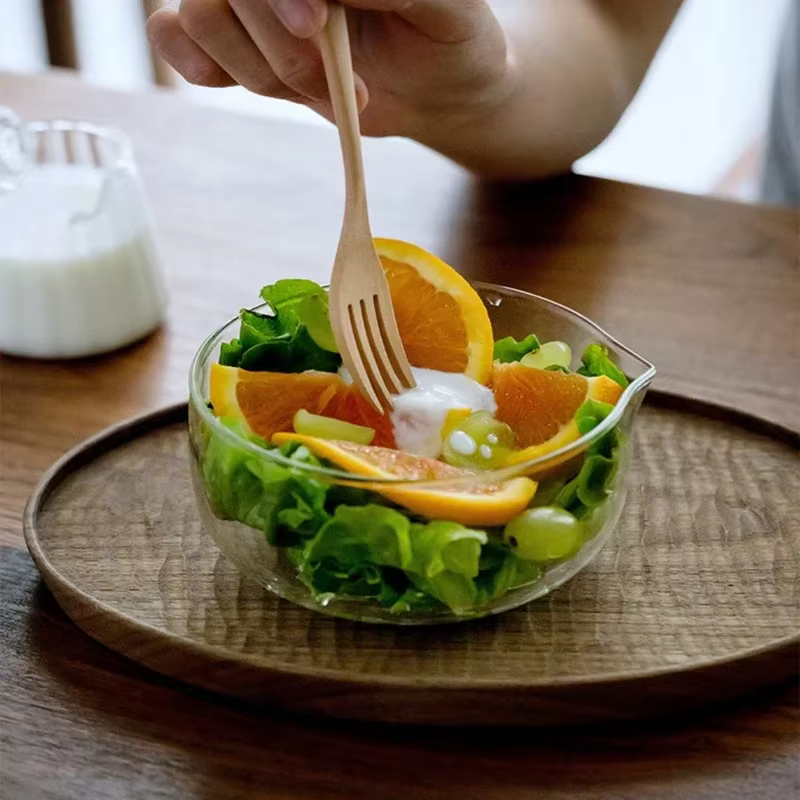 Filles en verre de style japonais transparent