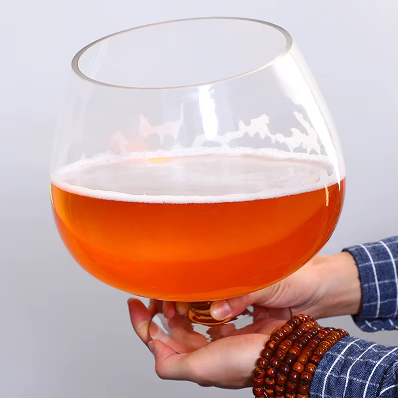 Verre à bière respirant de grande capacité