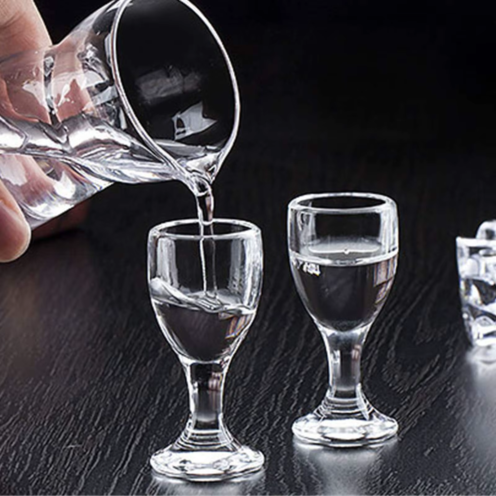 6 pièces Mini tasses à vin ensemble 10/15/25ml verre à Shot verres transparents pied haut gobelet liqueur spiritueux