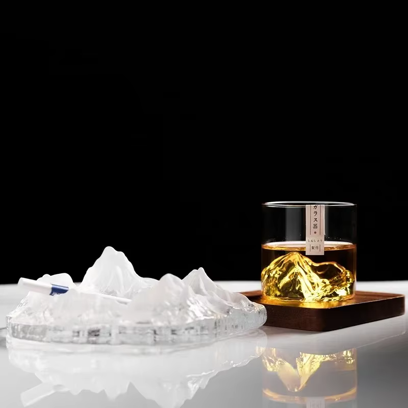 Verre à whisky de montagne 3D japonais