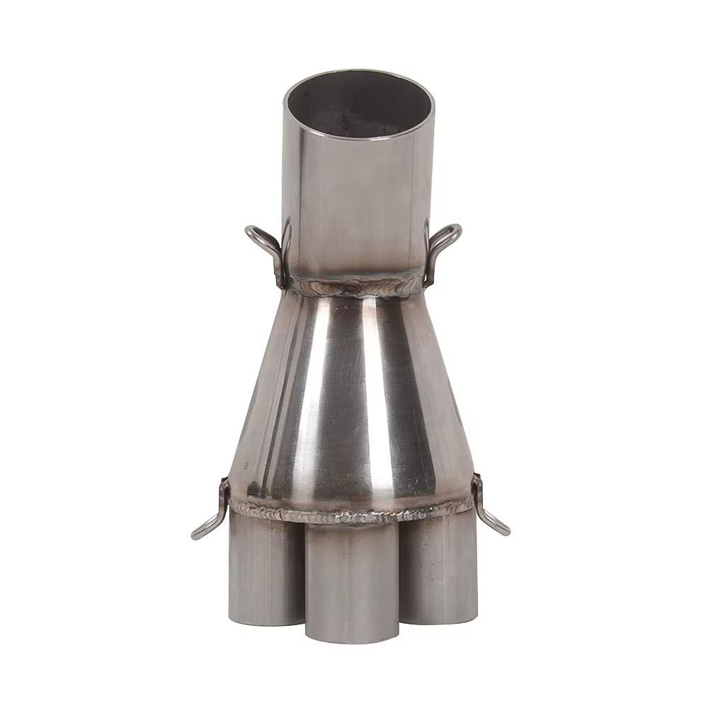 MOTO4U 30 degrés café Racer adaptateur d'échappement Kit de silencieux mise à niveau 4 en 1 collecteur pour BMW K75 K100 K1100