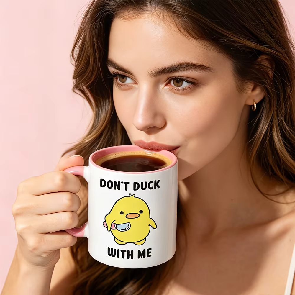 Mug « Ne te laisse pas emporté par moi » - Mug drôle de canard - Tasse à café - Mug