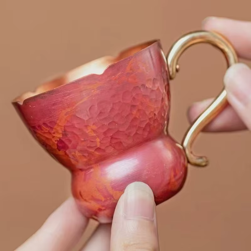 Mini tasse à café en cuivre Vintage