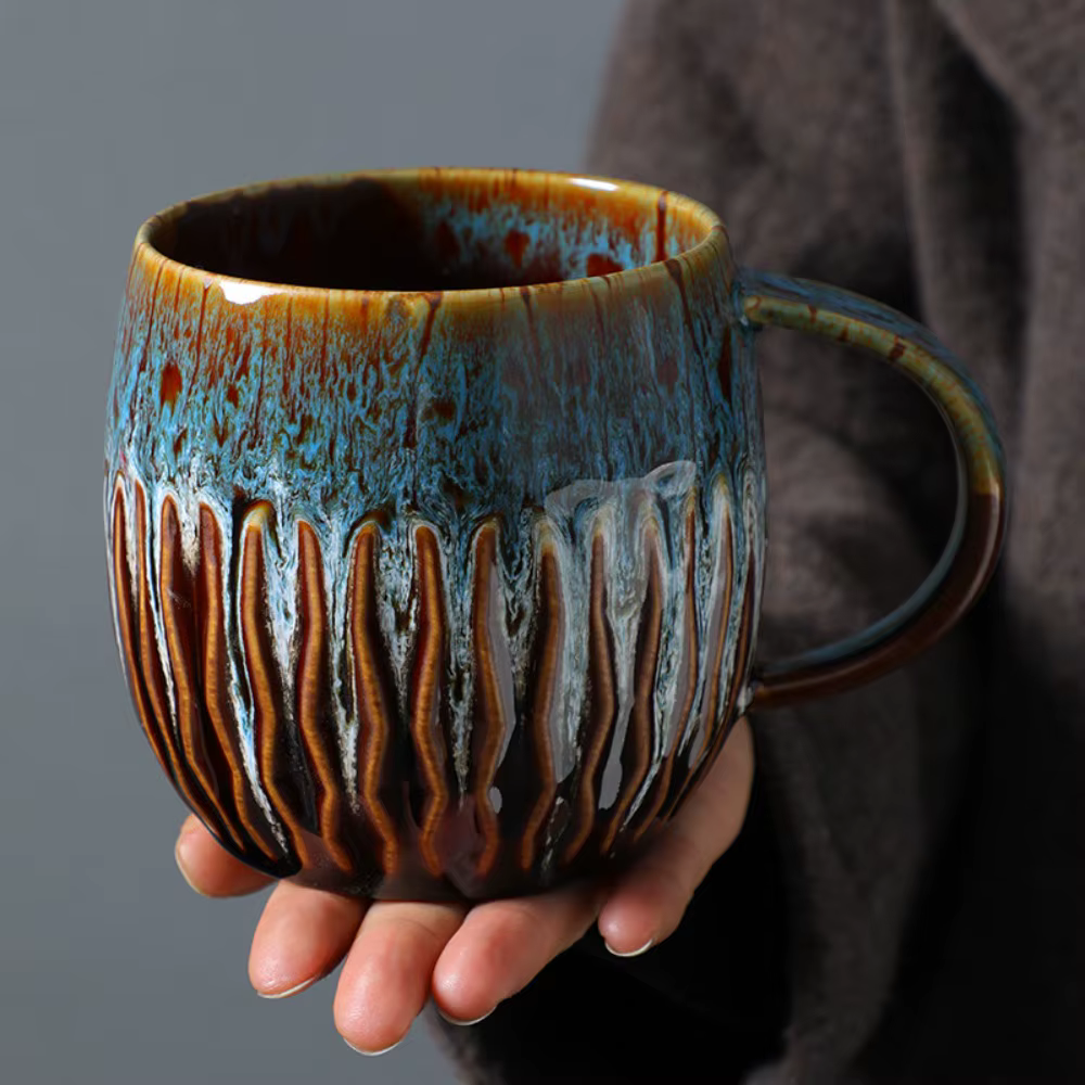 Tasse à café créative à changement de four de 600ml