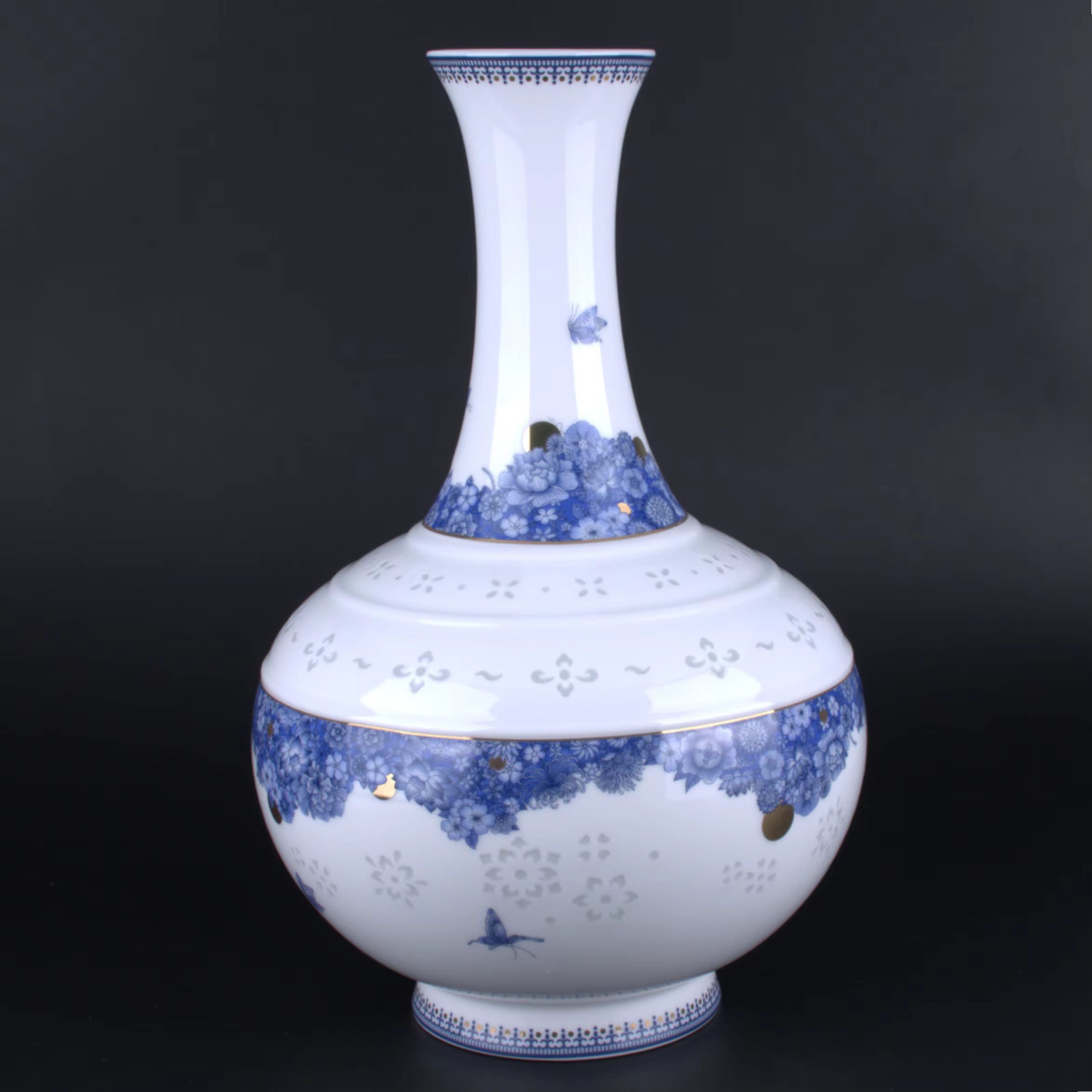 Vase en porcelaine Linglong de Jingdezhen LIANHUA POTTERY
