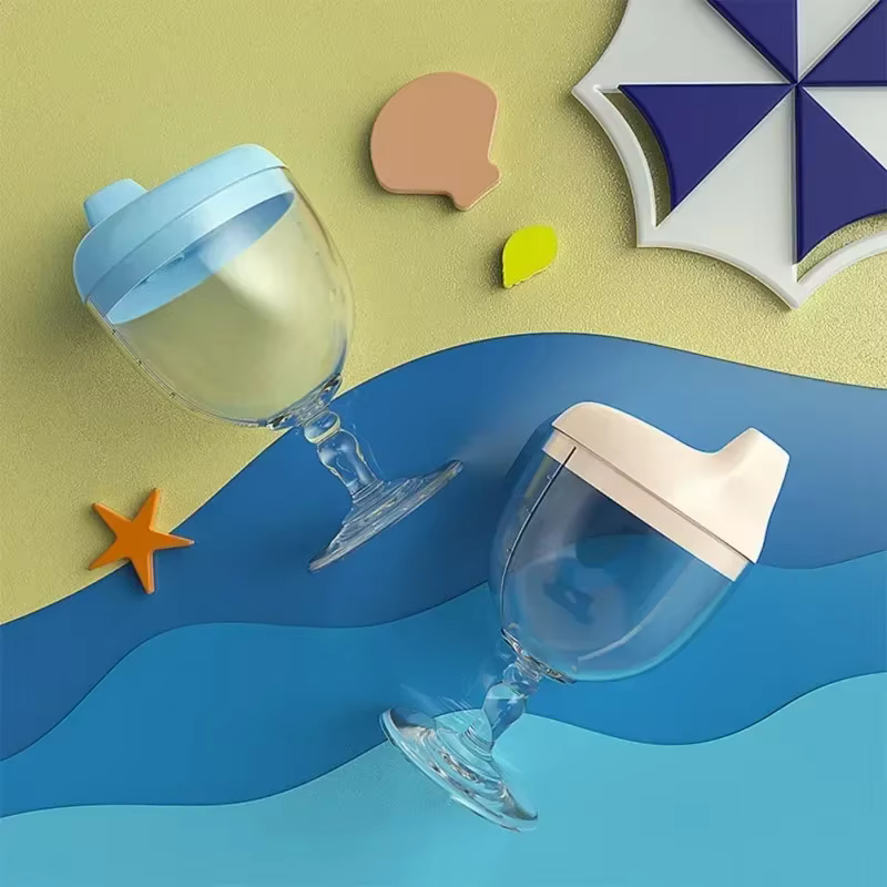 Nouveauté verre à vin en forme de Sippy tasse avec couvercle 150ml bébé apprentissage bouteille à boire enfants Toldder biberon d'allaitement gobelets d'alimentation pour nourrissons