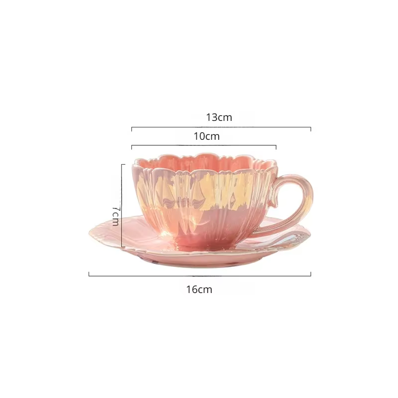Tasse en céramique de pétale de perle