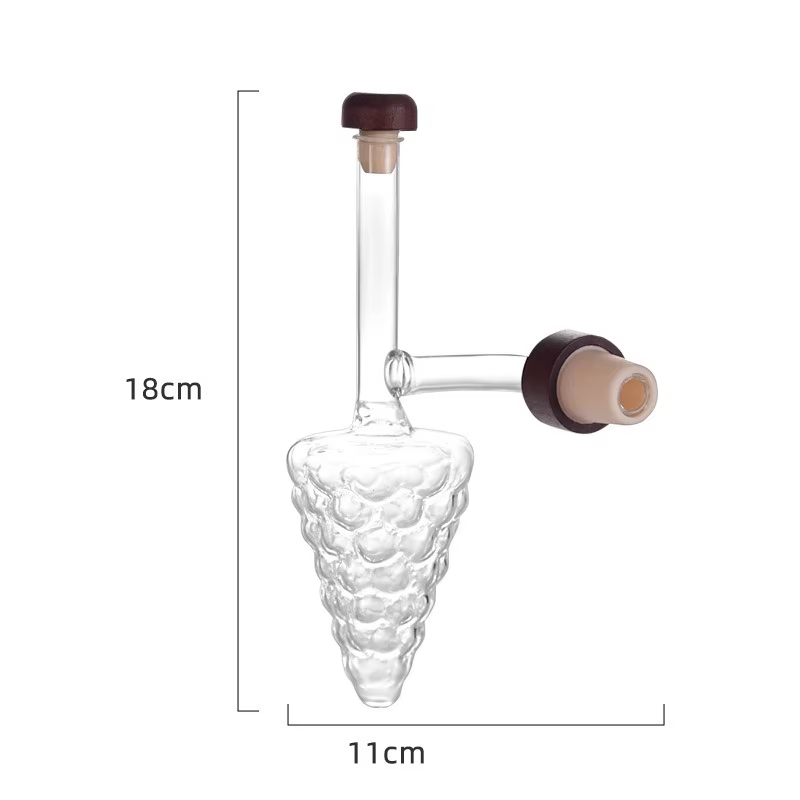 JUSTINLAU Aérateur de vin créatif en verre borosilicate