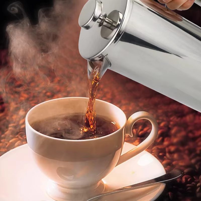 Machine à café expresso en acier inoxydable
