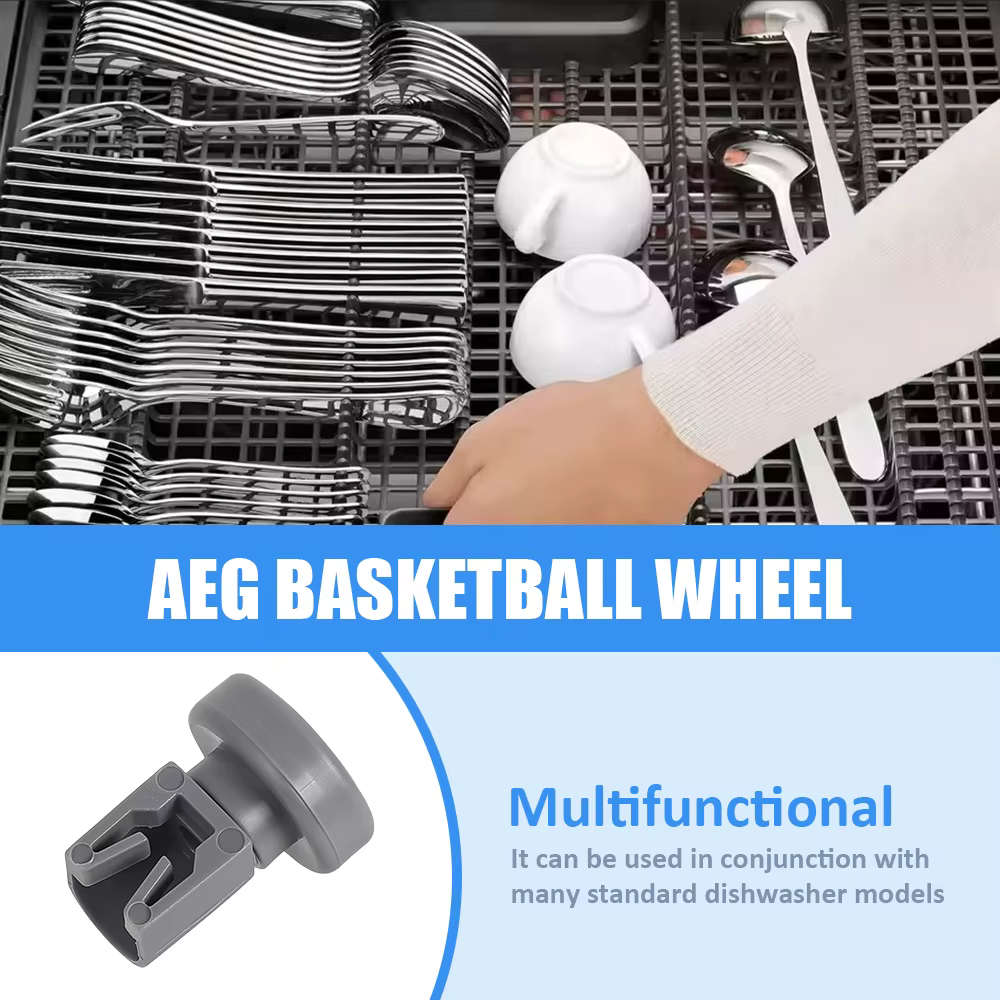 Roue de panier supérieur pour lave-vaisselle, 8 pièces, pour Aeg, Electrolux, favori, privilège, Zanussi, Kits de roues supérieures pour lave-vaisselle