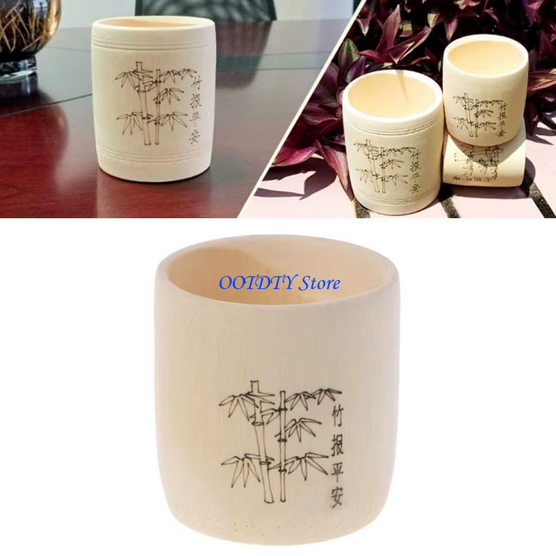 Tasse à boire en bois bambou 367A