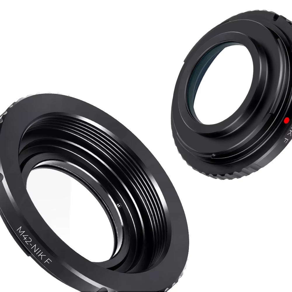 Adaptateur d'objectif K&F CONCEPT M42-NIK F pour objectif M42 vers monture d'appareil photo reflex numérique Nikon AI F D5100 D700 D300 D800 D90 avec capuchon en verre