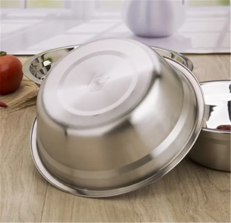 Assiettes à dîner en acier inoxydable 304