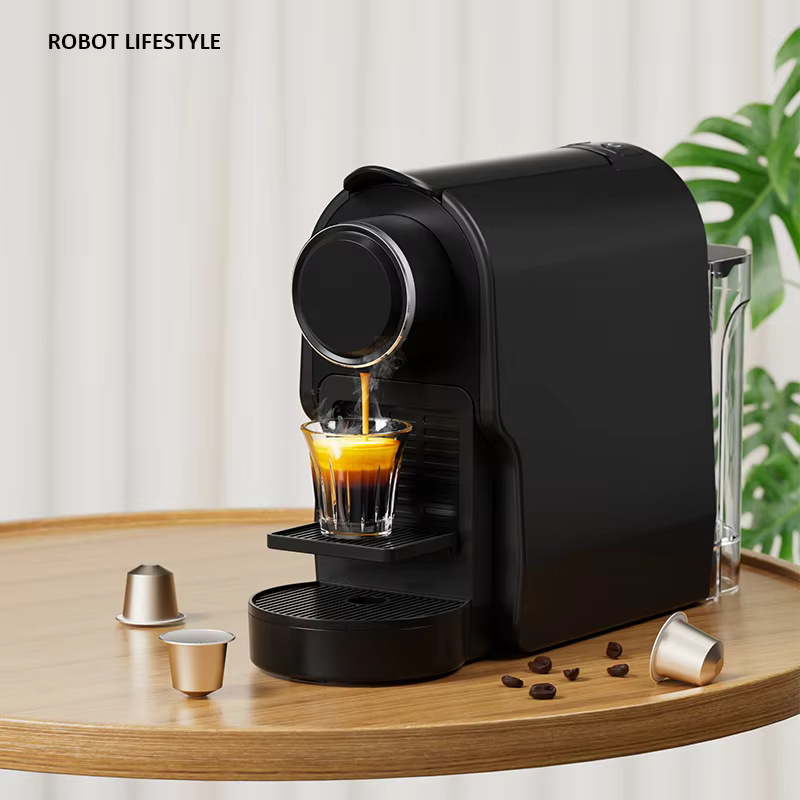 Machine à café expresso à capsules, petite machine à café automatique avec réservoir d'eau amovible de 650 ml, 20 bars, pour la maison, l'hôtel, le bureau
