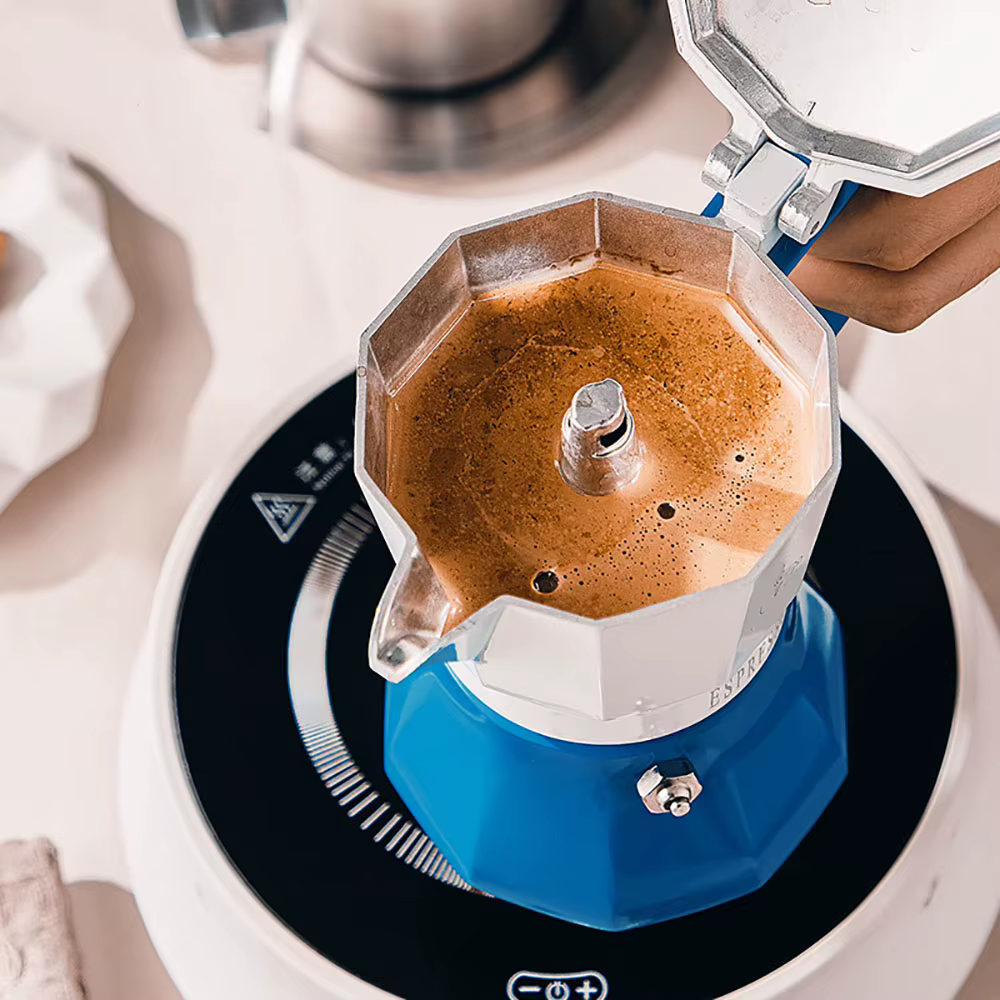 Cafetière Italienne Classique avec Poignée Vintage