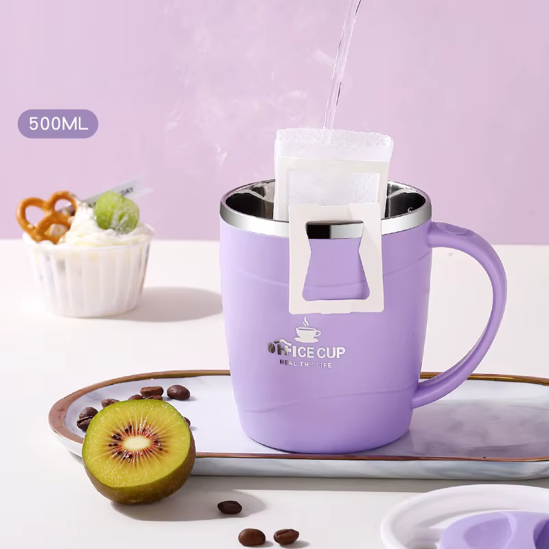 Tasse à café au lait en acier inoxydable