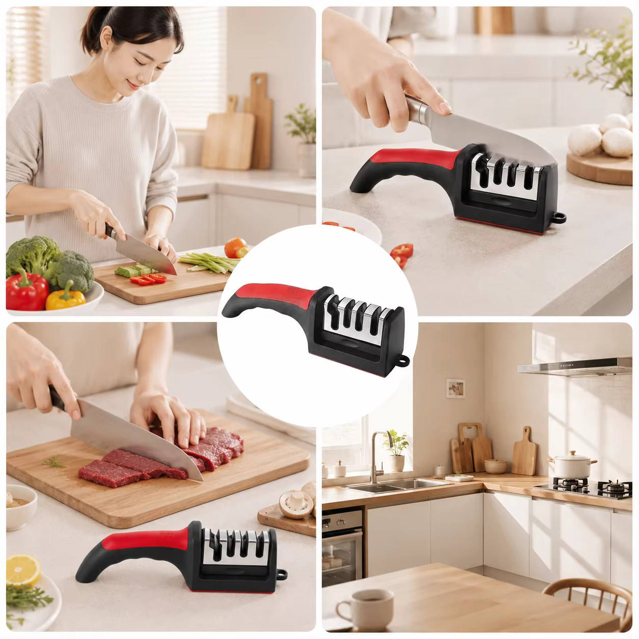 Affûteur de couteaux à 3 segments