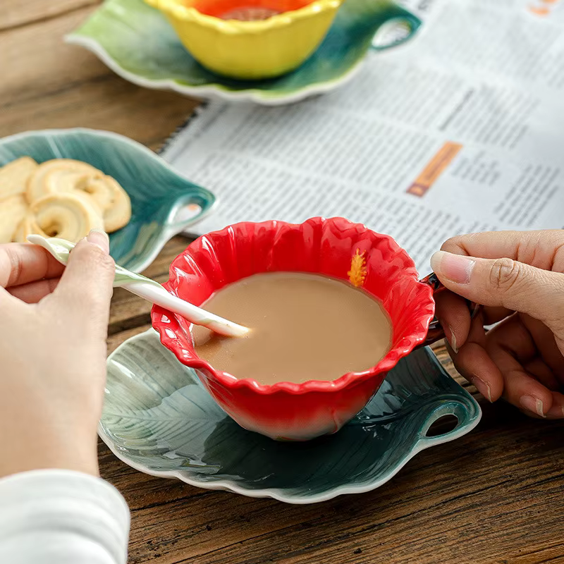 Tasse à fleur de soleil de 180ML