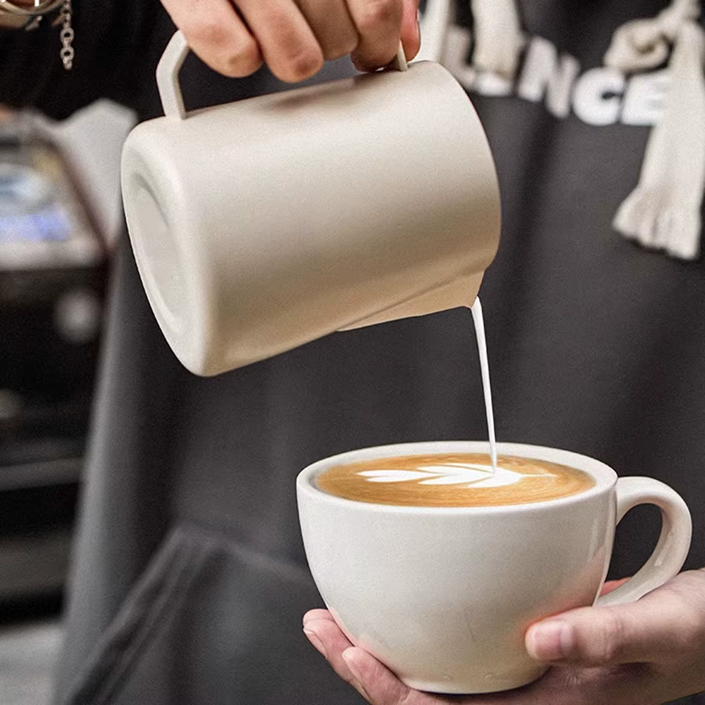 Tasse à café latte art 450ml/600ml en acier inoxydable 304