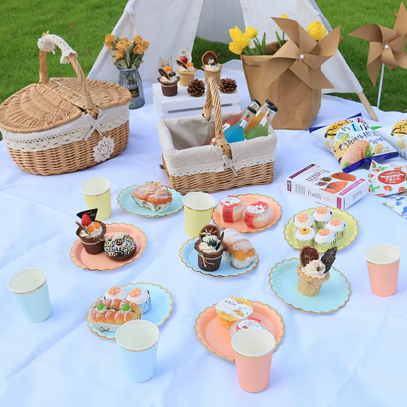 Assiettes de fête jetables