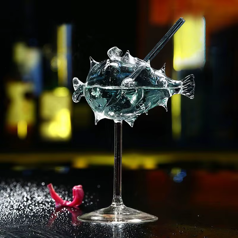 Verre à Cocktail créatif en forme de poisson