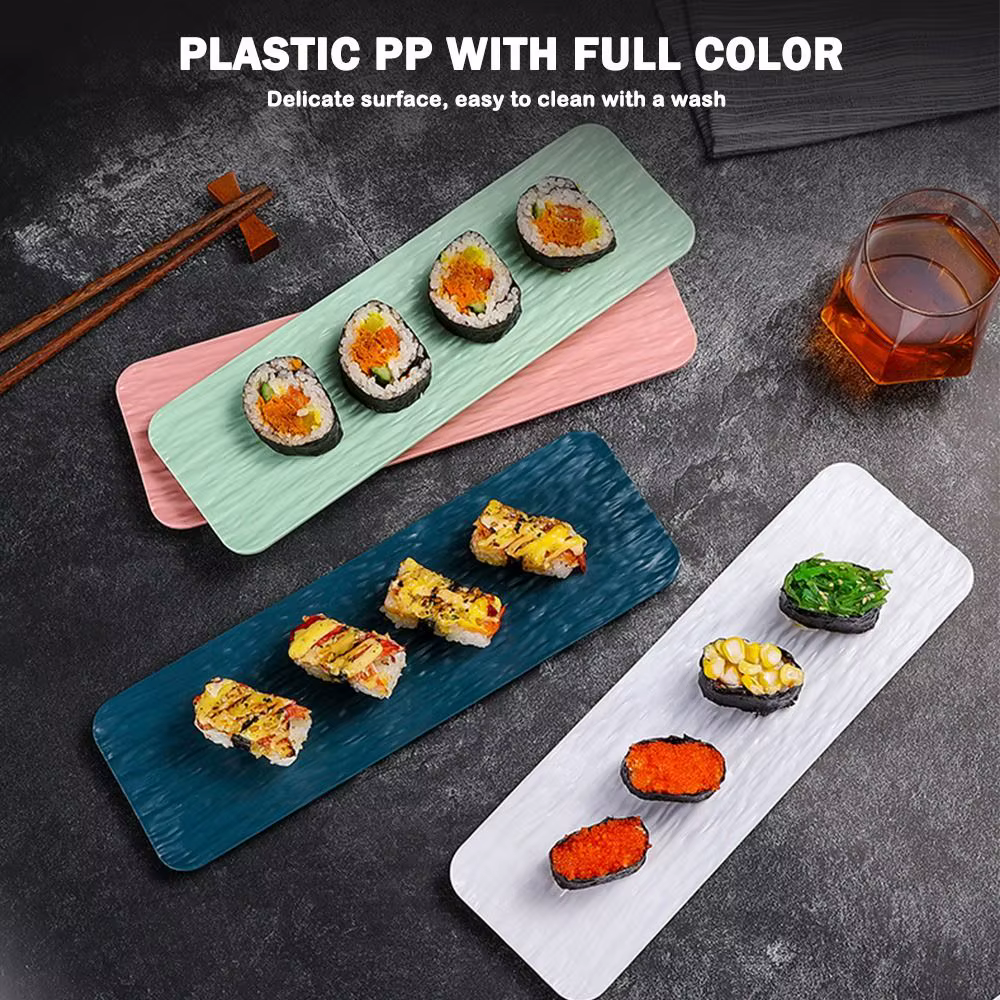 Assiette à Sushi multicolore