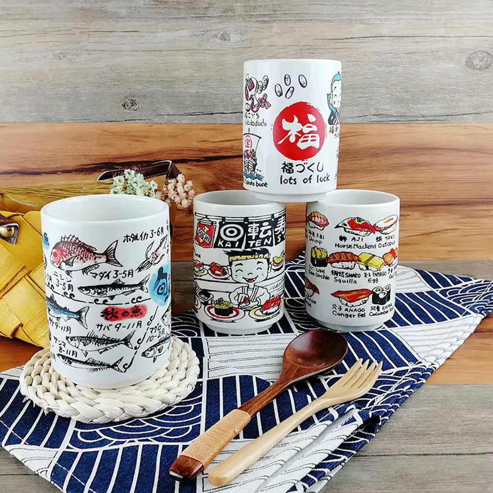 Tasses en céramique à Impression japonaise