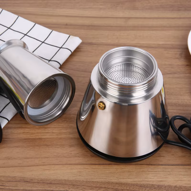 Cafetière classique en acier inoxydable
