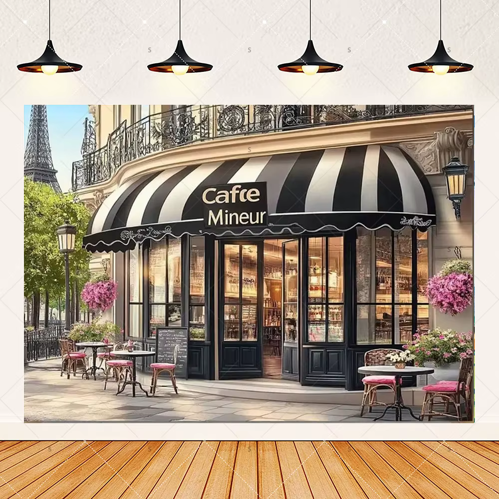 Décor de café parisien