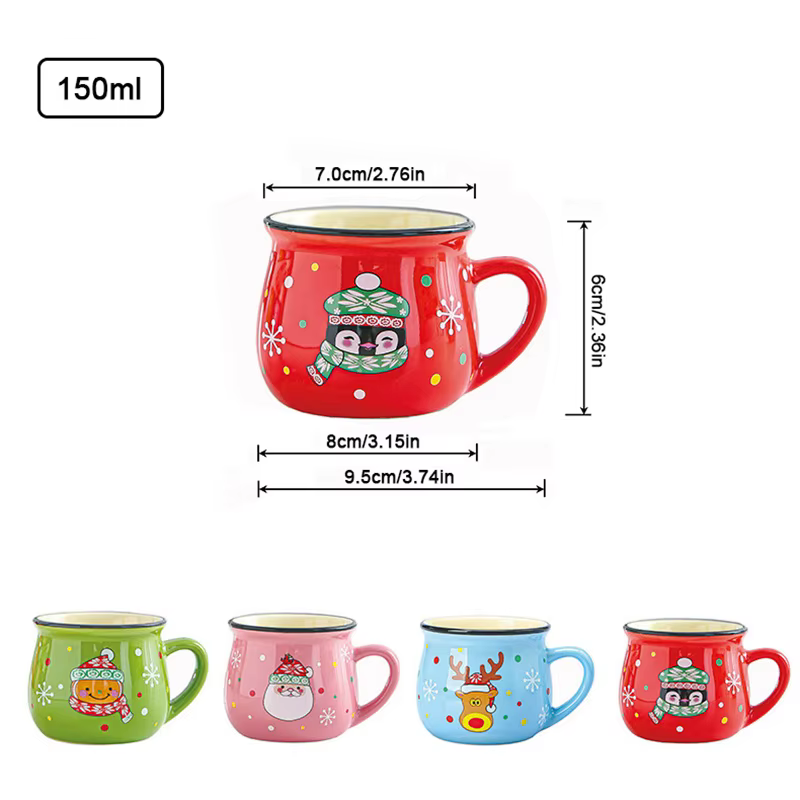 Tasse de noël en céramique