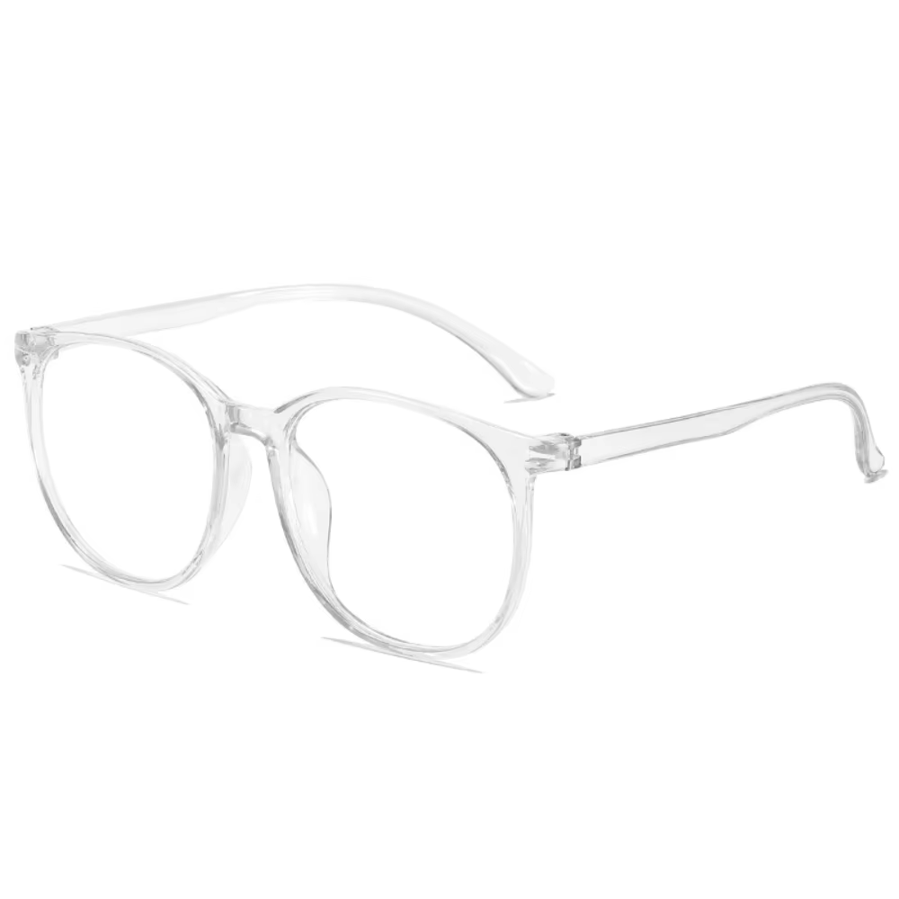 Lunettes d'ordinateur transparentes à grande monture pour femmes, rondes, Anti-lumière bleue, optique, lentille plate, Protection des yeux, lunettes unies