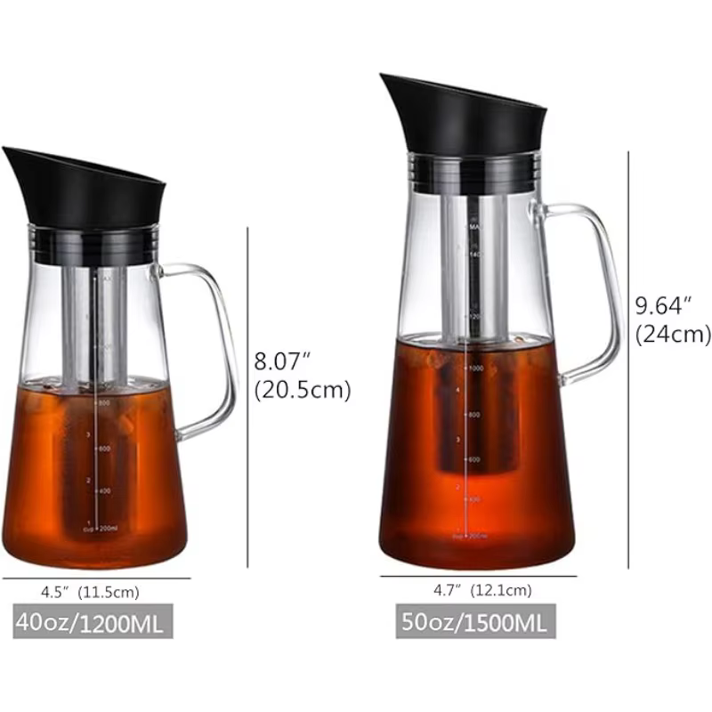 Cafetière à froid en verre de 1