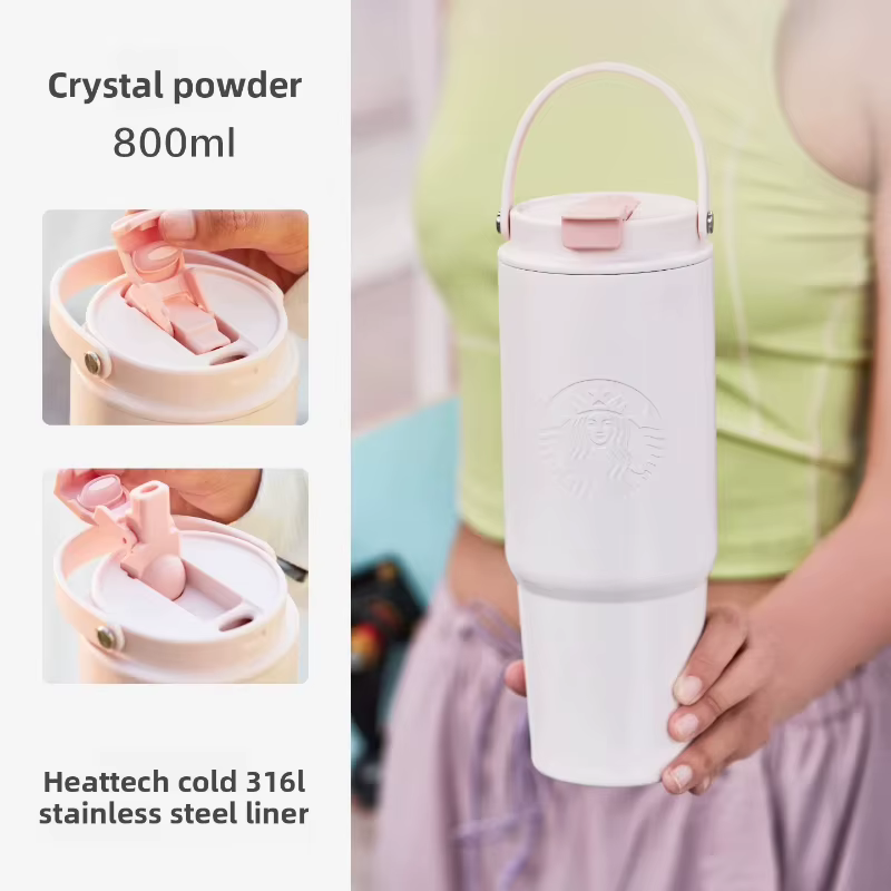 Gobelet isotherme Starbucks rose de 900 ml