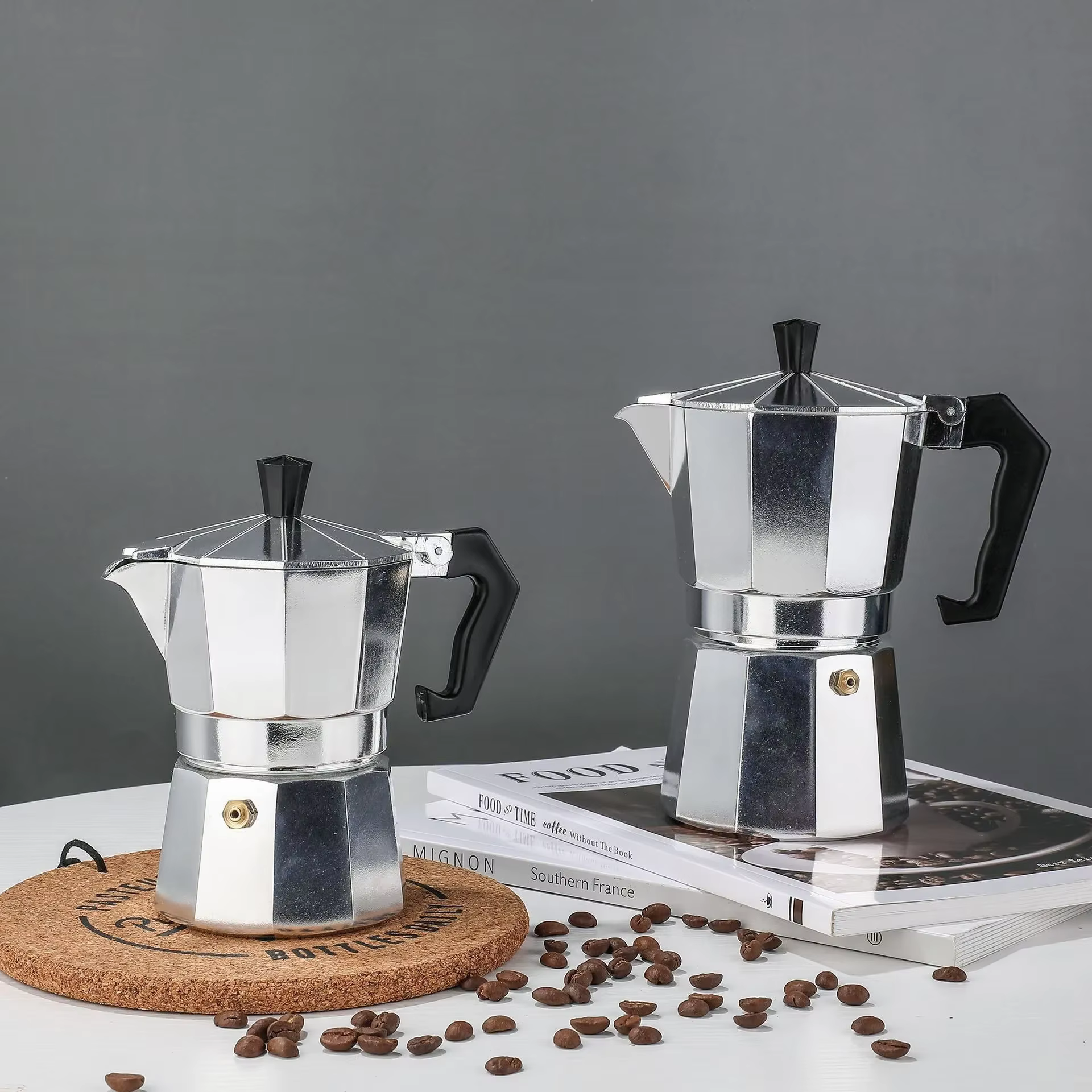 Cafetière Italienne en Aluminium de 50/100/150/300ml