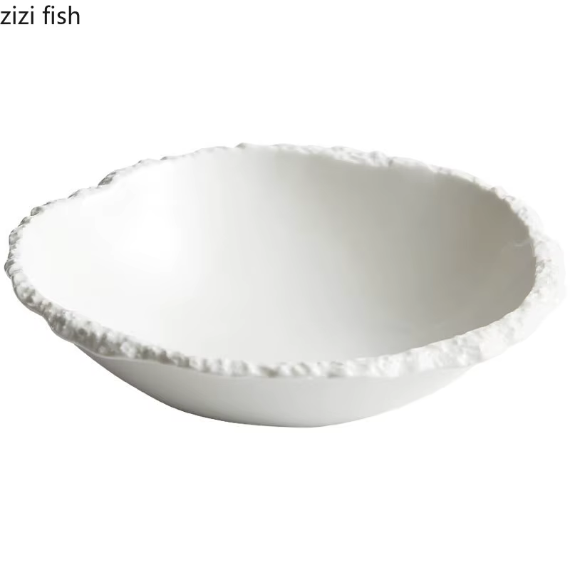 Bol à soupe en céramique blanc Simple