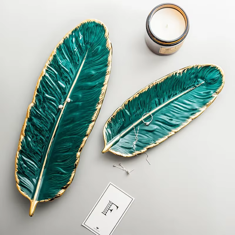 Assiettes de décoration en plumes créatives de Style nordique