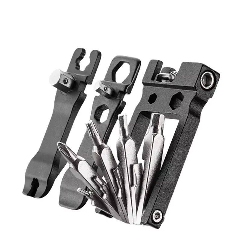 Outil de réparation pliant de vélo, outil de réparation Portable multifonctionnel 20 en 1 pour appareils ménagers, Mini clé de réparation de vélo
