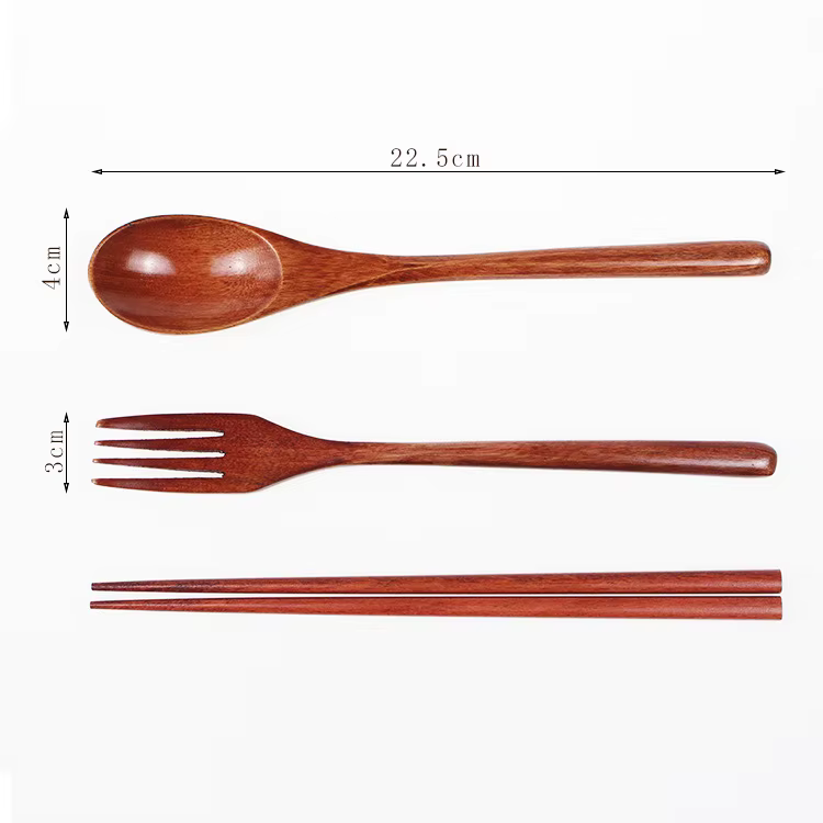 Cuillère fourchette baguettes couverts portables ensemble
