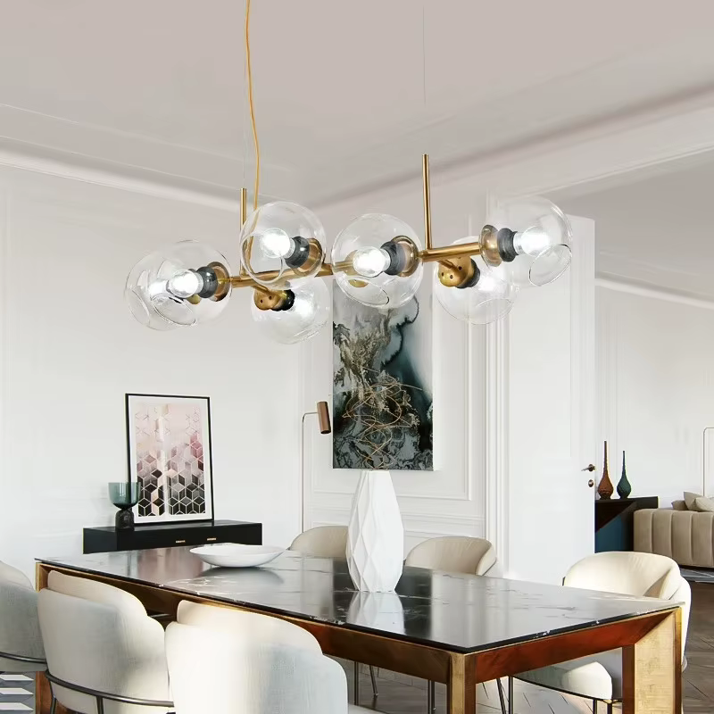 Plafonnier suspendu à bulles au design vintage, luminaire décoratif d'intérieur, idéal pour un bar, une cuisine, une salle à manger, un salon ou une ferme
