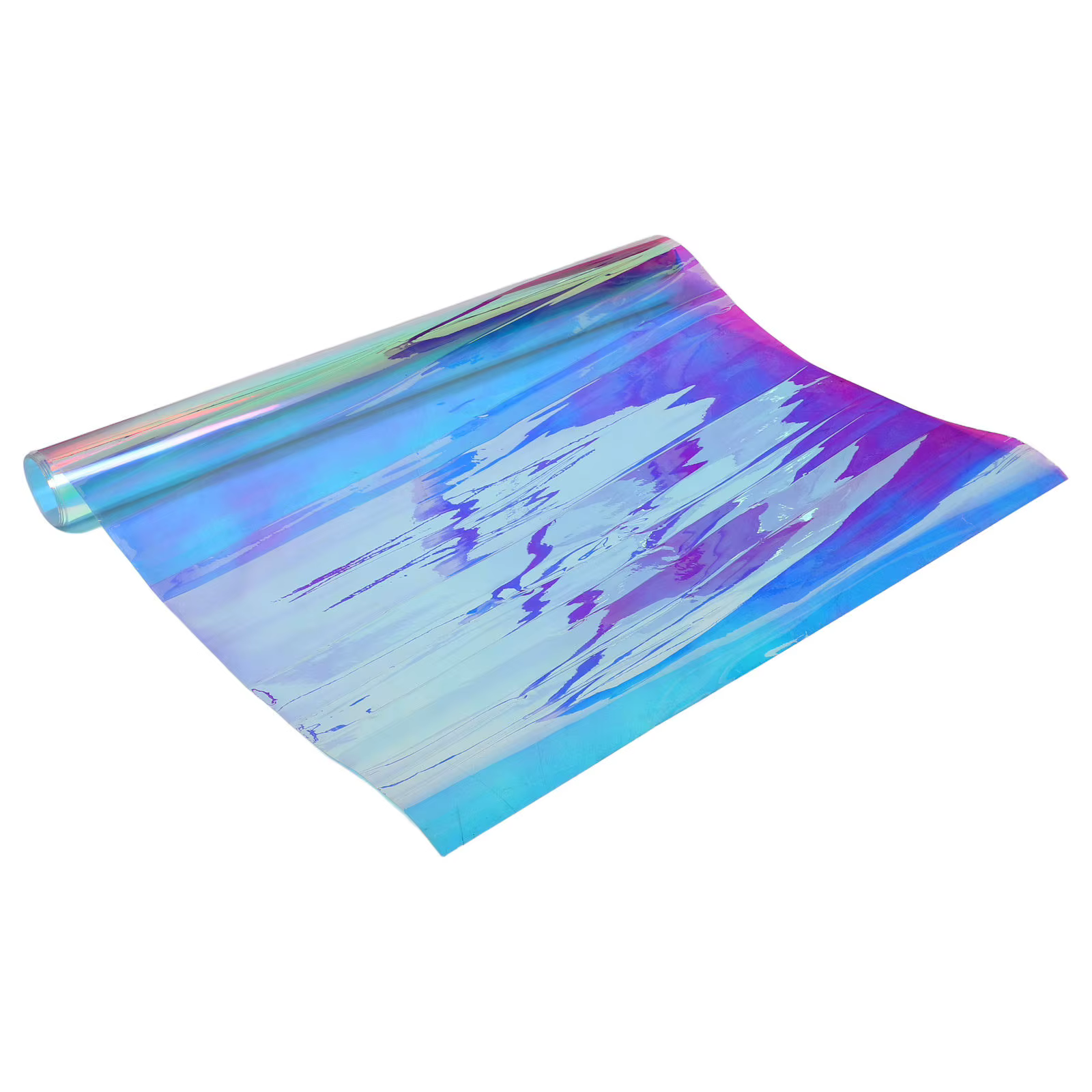 Film adhésif décoratif holographique effet arc-en-ciel pour vitres, vinyle permanent dichroïque irisé, feuille filtrante pour photographie, arc-en-ciel