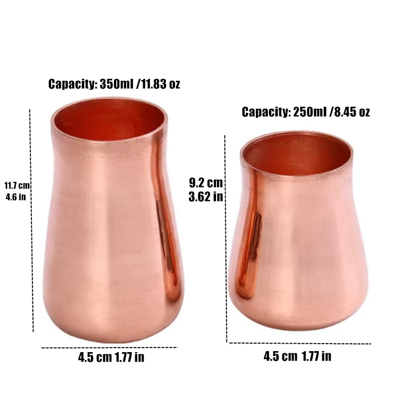 Tasse en laiton et cuivre pur