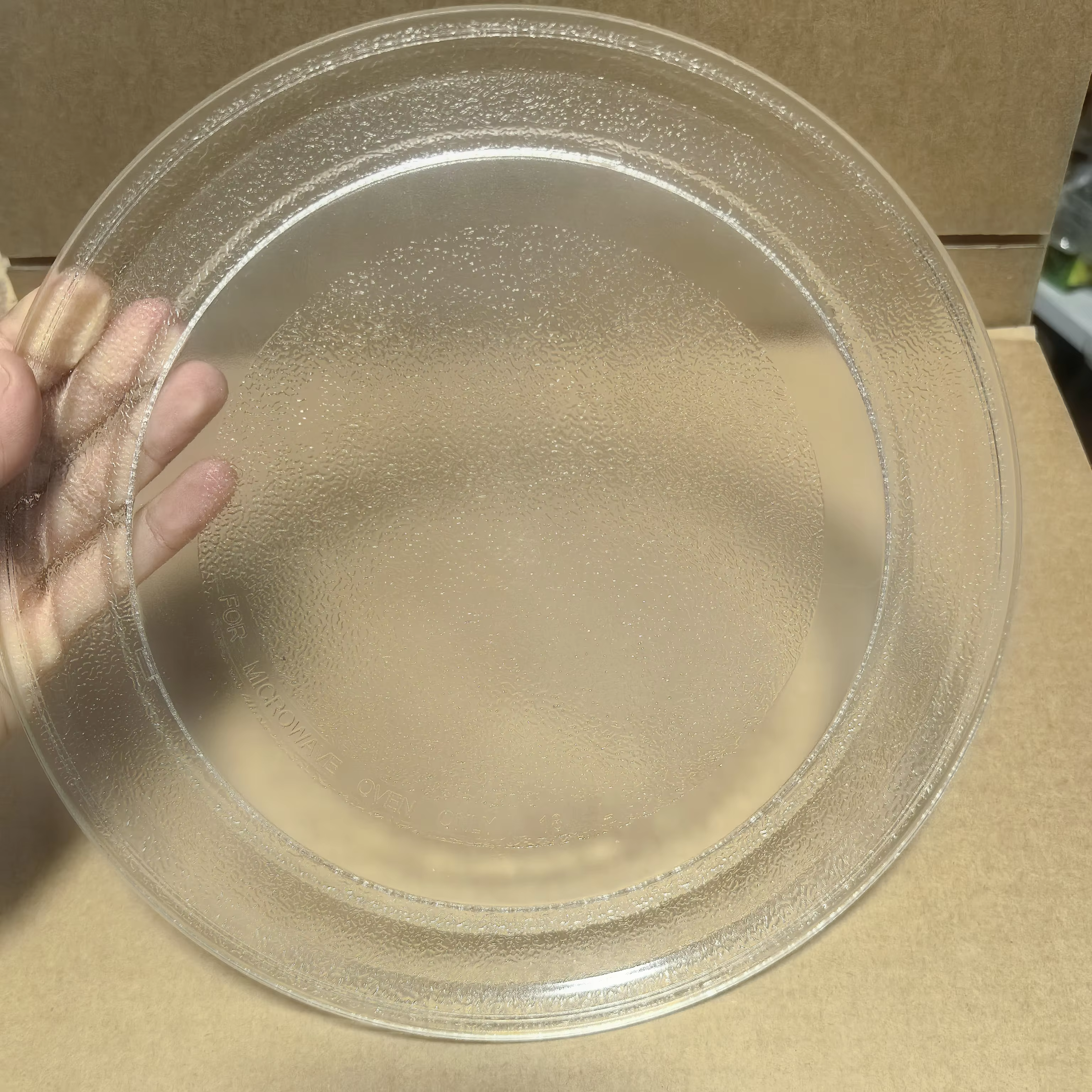 Plateau plat en verre pour four à micro-ondes