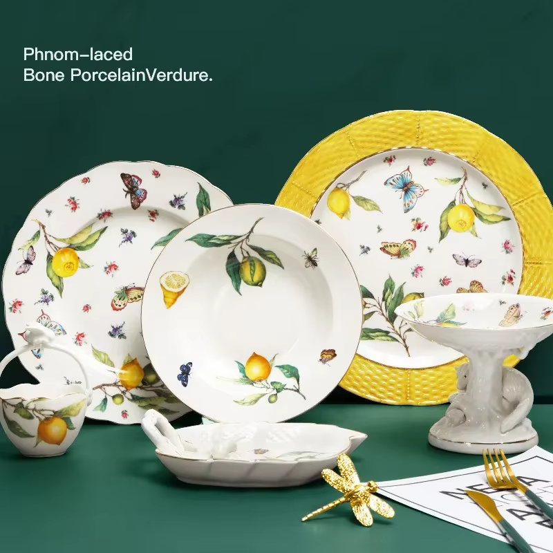 Assiette à manger en céramique de Style européen