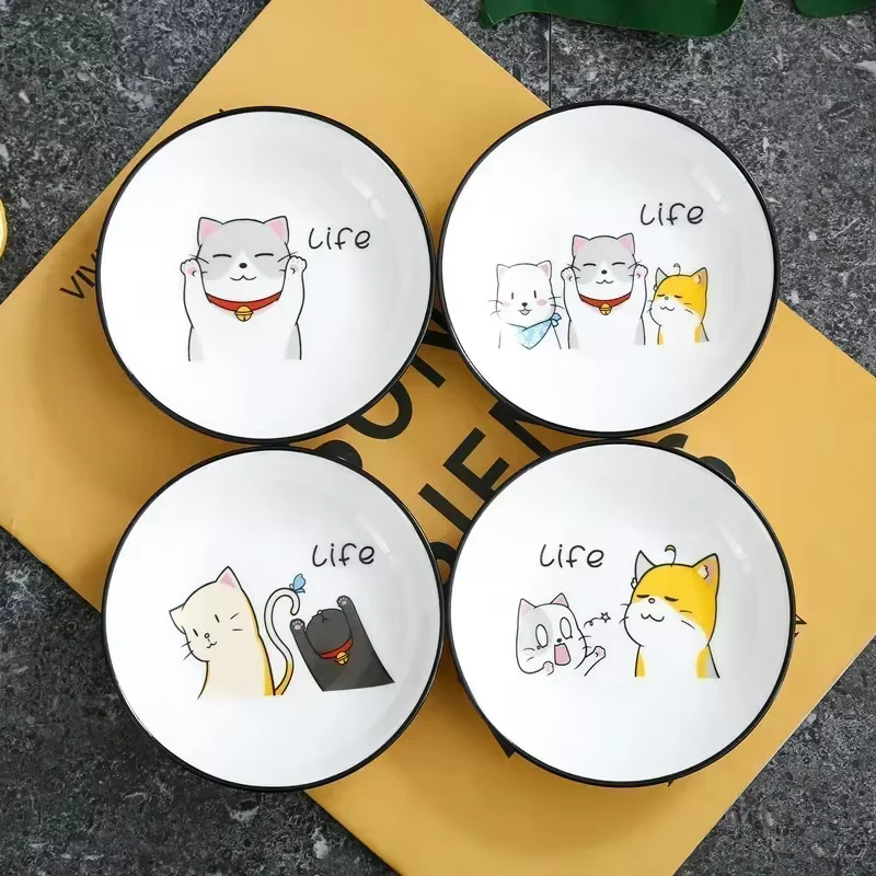 Pio d'assaisonnement en céramique chat mignon