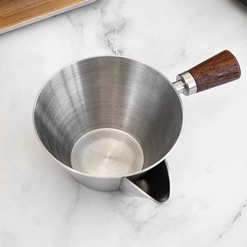 JUSTINLAU Tasse à expresso en acier inoxydable de 110 ml avec échelle graduée
