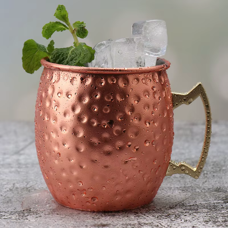 Tasse de mule de moscou en acier
