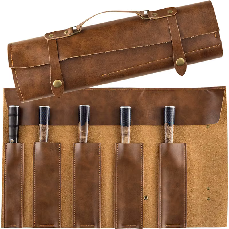 Sac à couteaux de chef en cuir