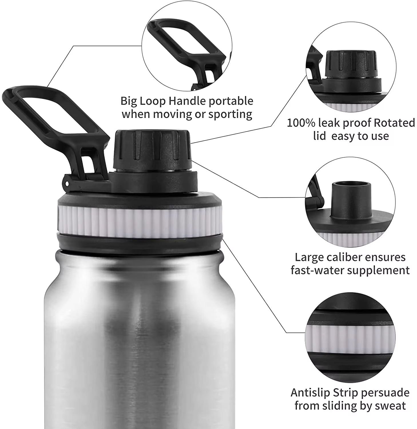 Bouteille Thermos Portable 600/800/1000ML